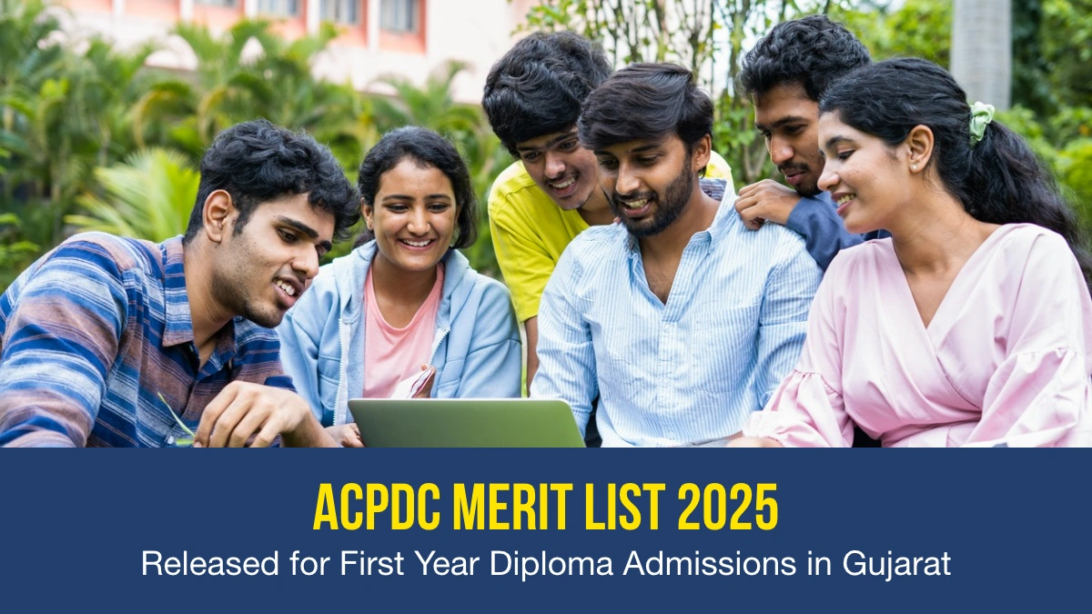 ACPDC Merit List 2025 Released for First Year Diploma Admissions in Gujarat.webp